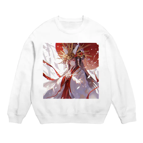 紅蓮の光に宿る、神威の巫女 Marsa 106 Crew Neck Sweatshirt