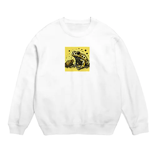 毒・黄・蛙 Crew Neck Sweatshirt