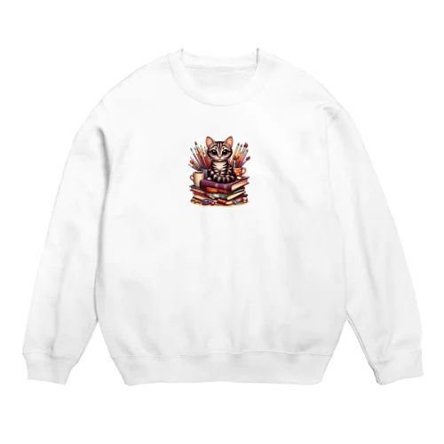 猫 Crew Neck Sweatshirt