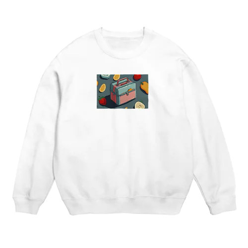 ミニ弁当と学食の時間 Crew Neck Sweatshirt