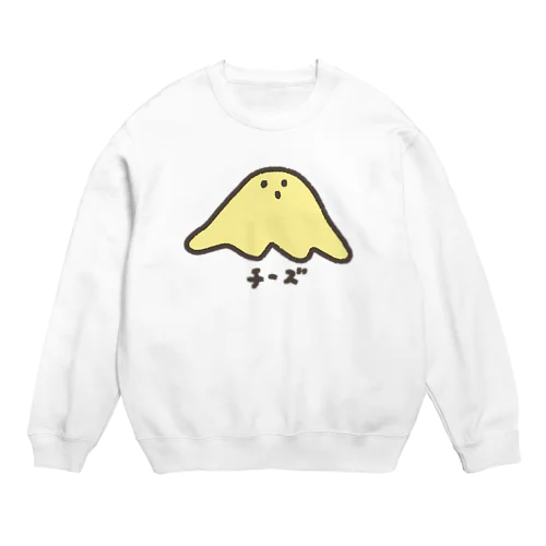 とけたチーズくん Crew Neck Sweatshirt