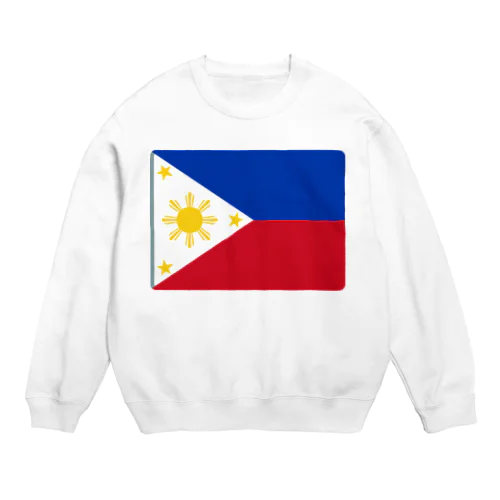 フィリピンの国旗 Crew Neck Sweatshirt
