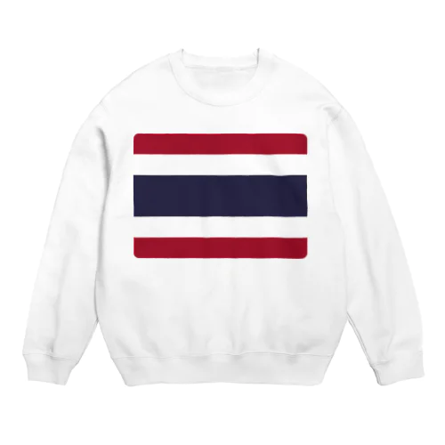 タイの国旗 Crew Neck Sweatshirt