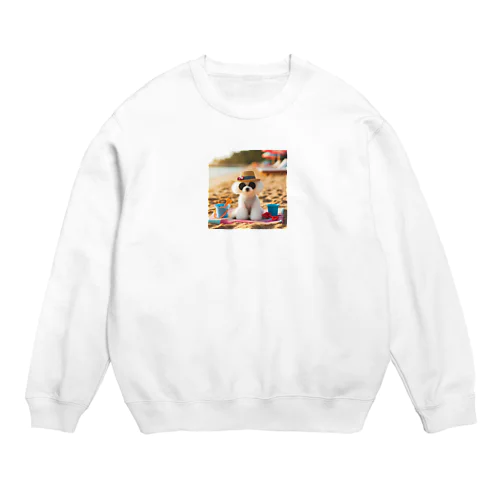 サマーバイブ全開のトイ・プードル！ Crew Neck Sweatshirt