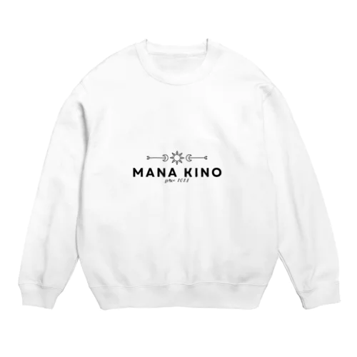 MANA KINO ロゴ｜MANA KINO Crew Neck Sweatshirt