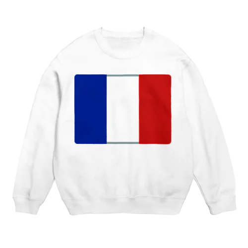 フランスの国旗 Crew Neck Sweatshirt