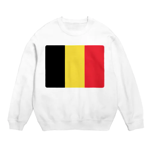 ベルギーの国旗 Crew Neck Sweatshirt