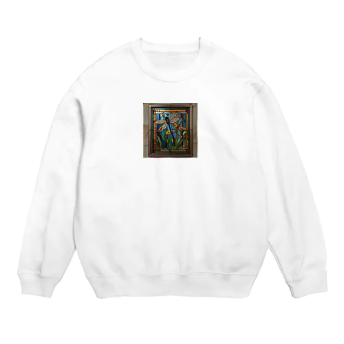 ドラゴンフライダンス・ステンドグラス Crew Neck Sweatshirt