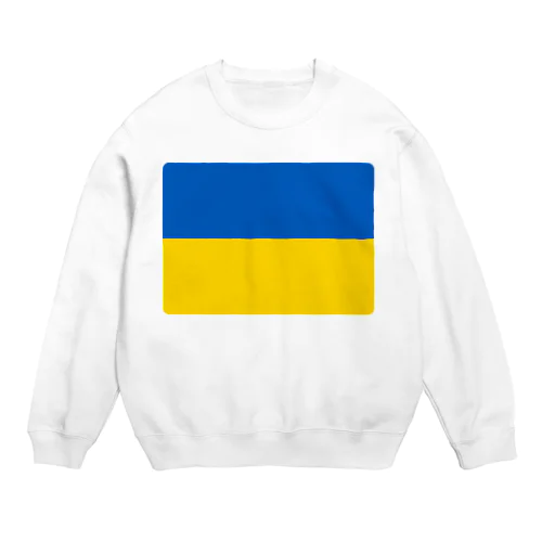 ウクライナの国旗 Crew Neck Sweatshirt