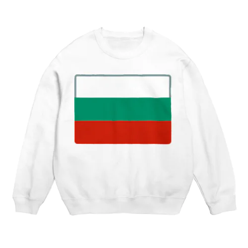 ブルガリアの国旗 Crew Neck Sweatshirt