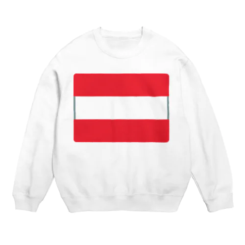 オーストリアの国旗 Crew Neck Sweatshirt