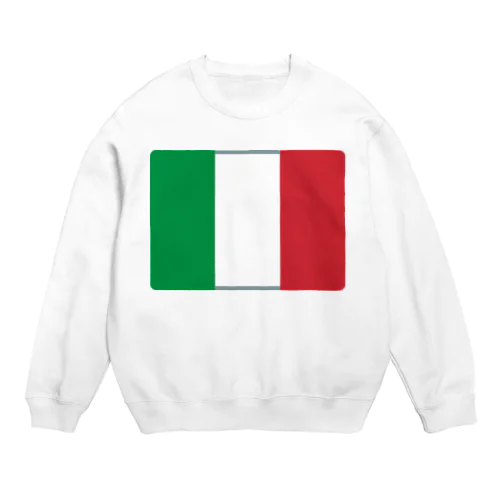 イタリアの国旗 Crew Neck Sweatshirt