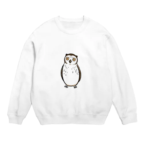 ミミズクちゃん Crew Neck Sweatshirt