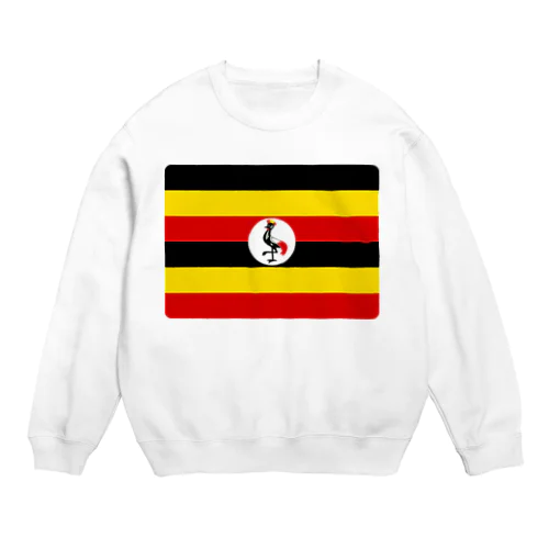 ウガンダの国旗 Crew Neck Sweatshirt