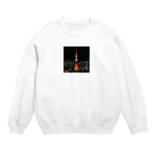 夜景～大都会・東京の夜～ Crew Neck Sweatshirt