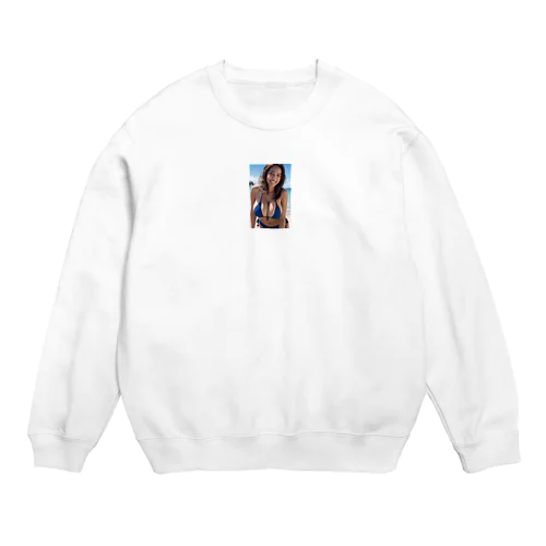 水着美女 Crew Neck Sweatshirt