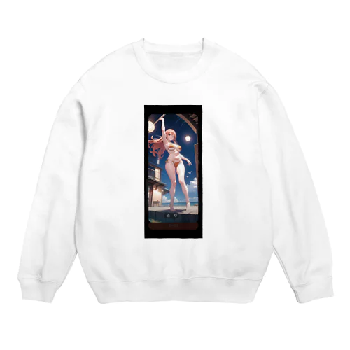 ビキニ女子2 Crew Neck Sweatshirt