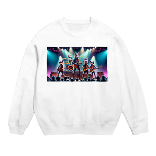 ワイルドロックフェスタ - ダンシングアニマルズ Crew Neck Sweatshirt