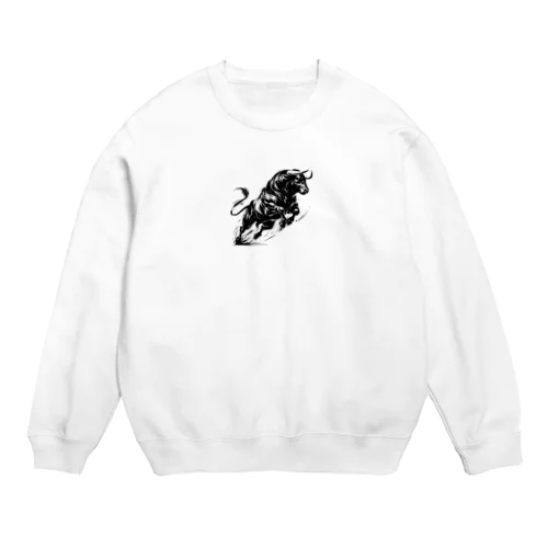 水墨牛 Crew Neck Sweatshirt