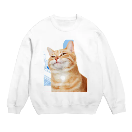 猫なのだ Crew Neck Sweatshirt