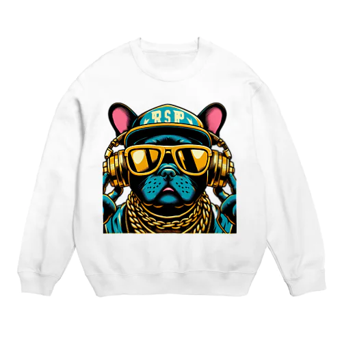 ラッパーフレンチブルドッグ Crew Neck Sweatshirt