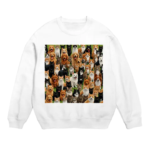 犬と猫 Crew Neck Sweatshirt