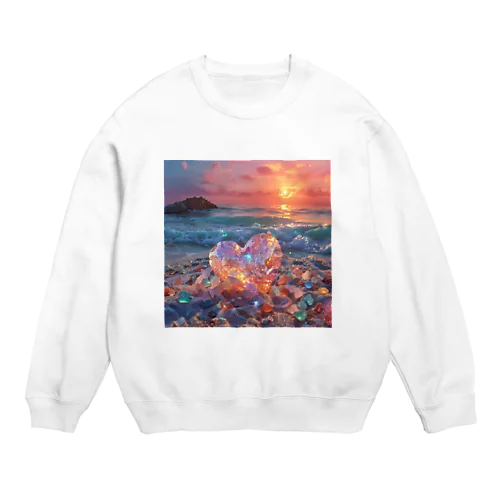 美しすぎるハートシーグラス Crew Neck Sweatshirt