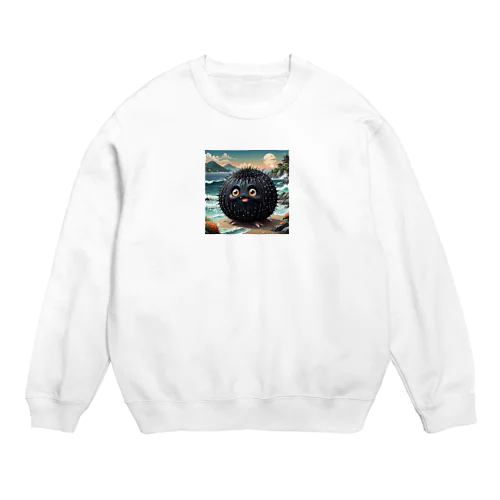 うに妖怪　バッフン Crew Neck Sweatshirt