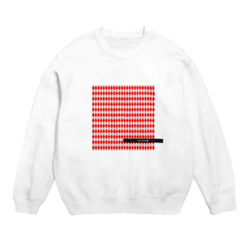 アーガイル（赤） Crew Neck Sweatshirt