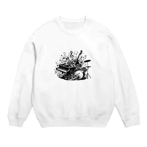 ♪Bursting Jazz Crew Neck Sweatshirt