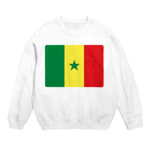 セネガルの国旗 Crew Neck Sweatshirt