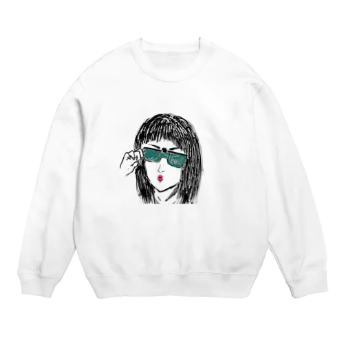 クリップオンガール Crew Neck Sweatshirt