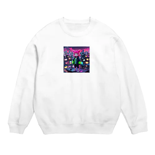 ネオン妖怪　エモナ Crew Neck Sweatshirt