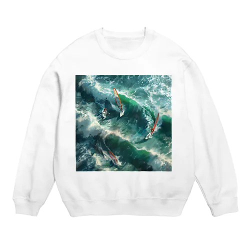 supとwindsurfingrレース　エンジェル717 2065 Crew Neck Sweatshirt