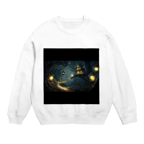 幻想的な夜 Crew Neck Sweatshirt