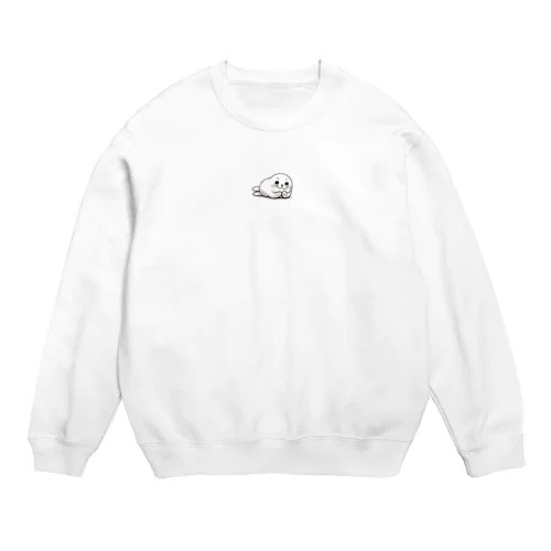 君を見てるよ♡あざらし Crew Neck Sweatshirt