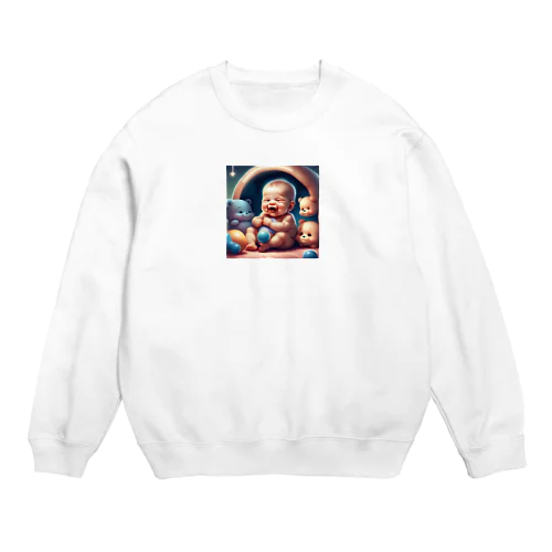 ぷくぷく赤ちゃん Crew Neck Sweatshirt