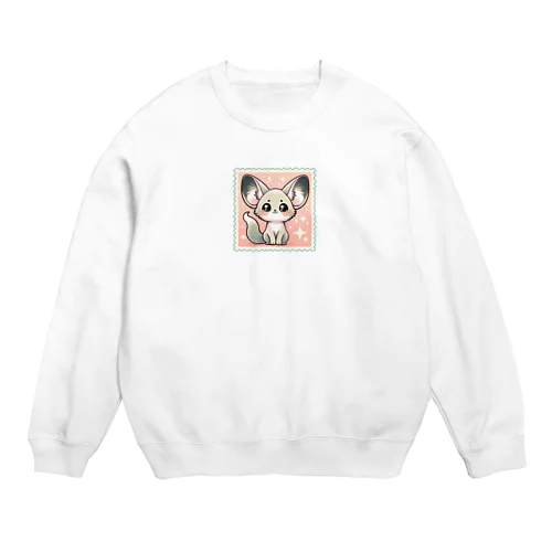 耳長フェネックちゃん21 Crew Neck Sweatshirt