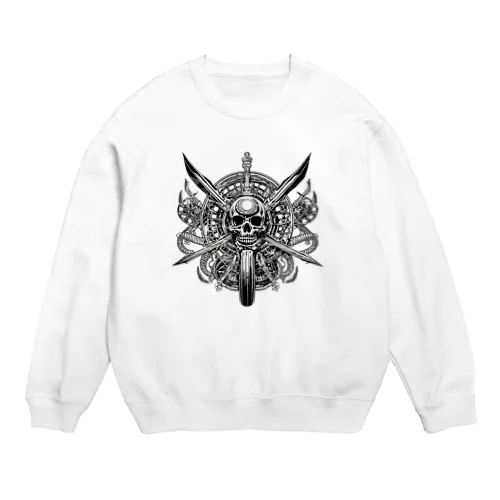 機械仕掛けの髑髏 Crew Neck Sweatshirt