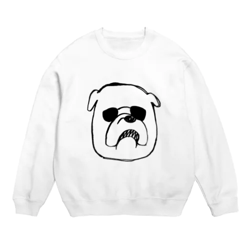 サングラスと犬 Crew Neck Sweatshirt