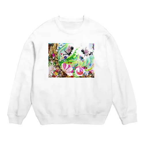 二人の妖精 Crew Neck Sweatshirt