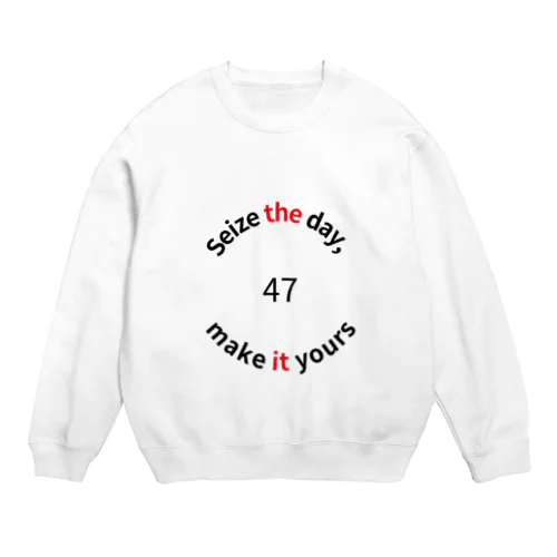 文字　2 Crew Neck Sweatshirt