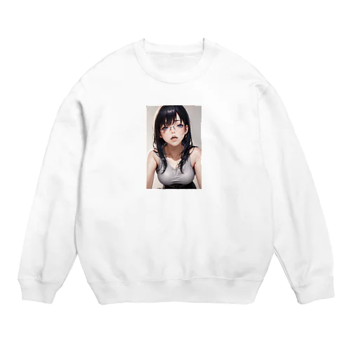 黒髪美少女　美鈴ちゃん２ Crew Neck Sweatshirt