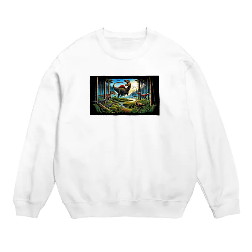 恐竜Ｔシャツを着て福井恐竜博物館へ行こう！ Crew Neck Sweatshirt