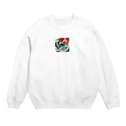 うきよ犬2 Crew Neck Sweatshirt