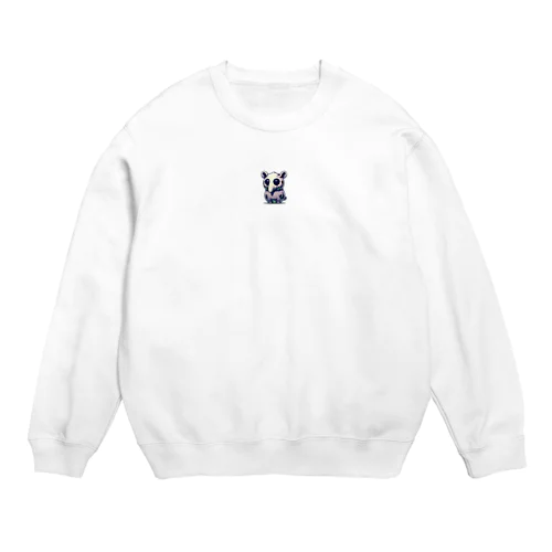 不気味で可愛いバク001 Crew Neck Sweatshirt