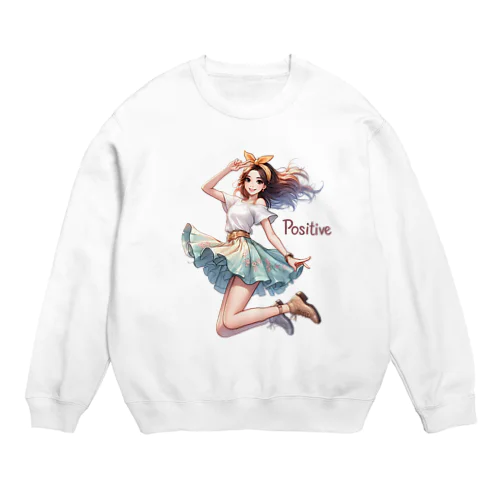 POSITIVE GIRL Crew Neck Sweatshirt