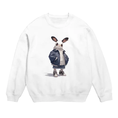 うさぎ君 BeeBee 1786 Crew Neck Sweatshirt