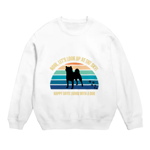 わんちゃん　柴犬 Crew Neck Sweatshirt