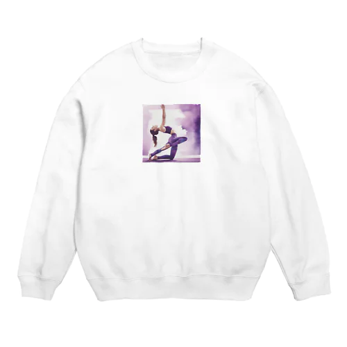 ヨガを極める美しさ Crew Neck Sweatshirt